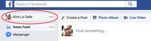 facebook profile
